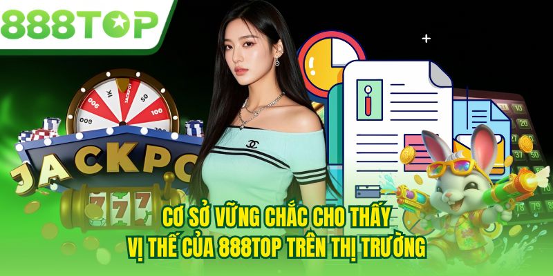 Cơ sở vững chắc cho thấy vị thế của 888TOP trên thị trường